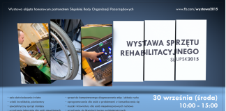 Plakat wystawy sprzętu rehabilitacyjnego - plakat wystawy